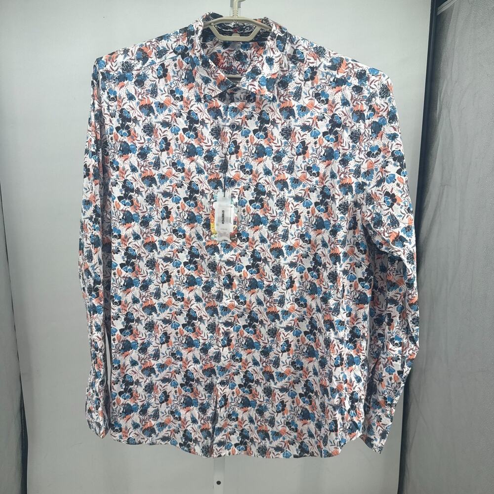 Robert Graham Abingdon Shirt Mens 2XL Multi Long Sleeve Floral Colorful NWT